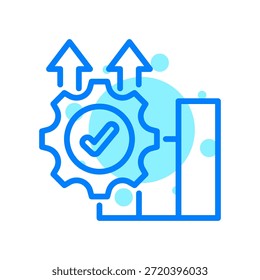 Ícone De Melhoramento Na Ilustração Do Vetor De Forma