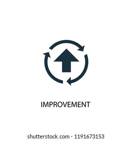 improvement icon. Simple element illustration. improvement concept symbol design. Can be used for web and mobile.