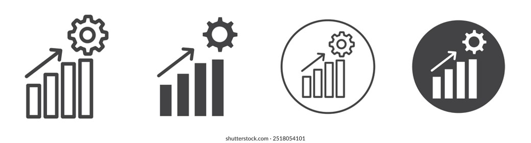 Improvement icon thin line illustration