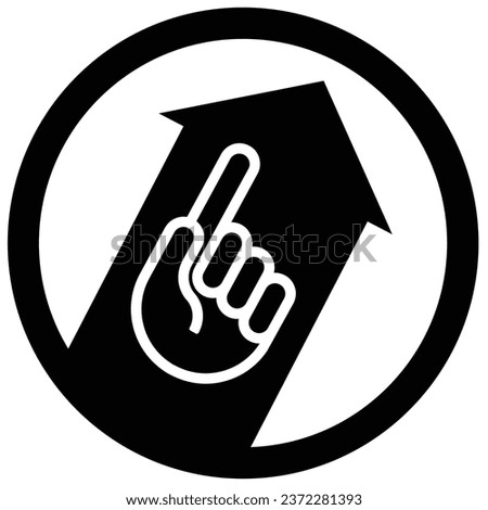 Improvement icon. Things looking up. Aim high. Elevating standards.