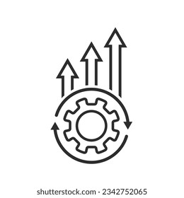 web de plantillas de diseño de vectores de iconos de mejora