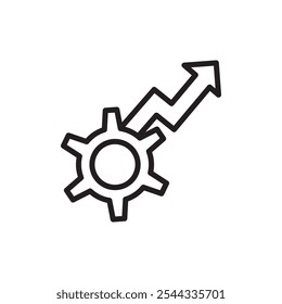 Improvement icon Vector flat thin line illustration