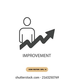 Improvement Icons Symbol Vector Elements Infographic Stock Vector ...