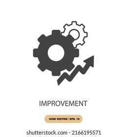 Improvement Icons Symbol Vector Elements Infographic Stock Vector ...