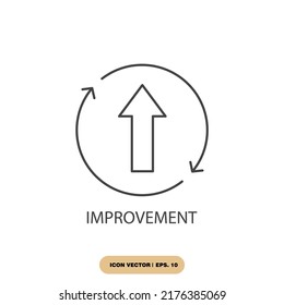 improvement icons  symbol vector elements for infographic web
