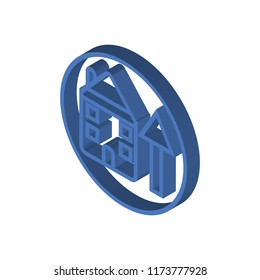 Improvement isometric left top view 3D icon
