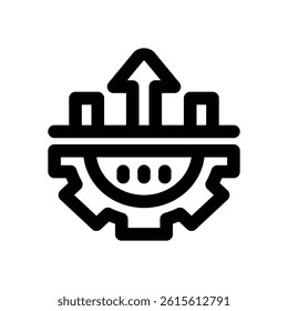 improvement line icon. Clean and minimalist vector icon for websites, mobile apps, presentations, and logos. Fully scalable and customizable for any project.