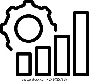 ícone da linha de melhoria ilustração vetor