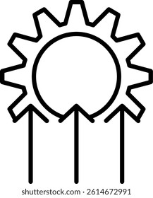Improvement Line Vector Icon Design