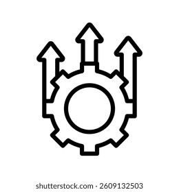 Improvement Line Vector Illustration On White Background.