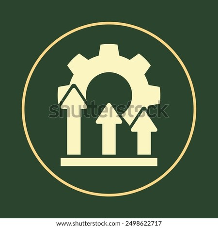 Improvement notable trendy icon beautiful abstract vector illustration artwork colorful design