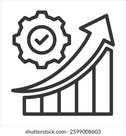 Improvement Outline Icon Vector Illustration