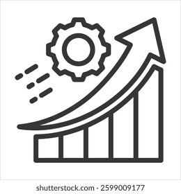 Improvement Outline Icon Vector Illustration