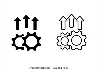 Improvement vector icon illustration. Creative sign from quality control icons collection. Filled flat Improvement icon for computer and mobile. Symbol, logo vector graphics.
