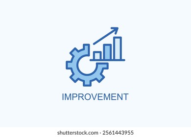 Improvement vector or logo sign symbol illustration