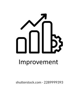 Improvement Vector  outline icons. Simple stock illustration stock