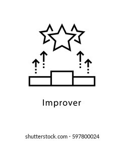 Improver Vector Line Icon 