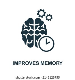Improves Memory icon. Simple element from yoga collection. Creative Improves Memory icon for web design, templates, infographics and more