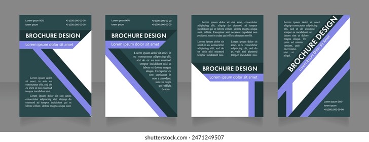 Mejorar el diseño del diseño del folleto en blanco de bienestar del paciente. Conjunto de Plantillas de póster de Vertical con espacio de copia vacío para texto. Colección de informes corporativos prefabricados. Páginas de papel de folleto editables