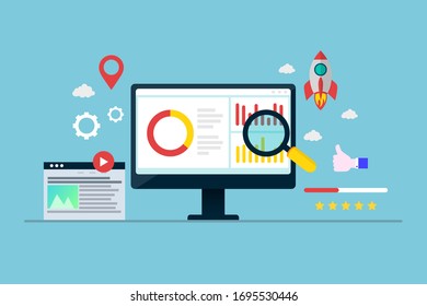 Improving ranking on search engine traffic on a blue background