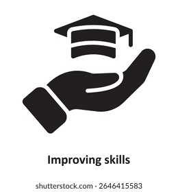 Improving skills Vector Icon which can easily modify or edit

