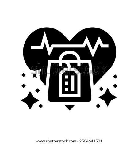 impulse buying consumer behavior glyph icon vector. impulse buying consumer behavior sign. isolated symbol illustration
