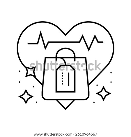 impulse buying consumer behavior line icon vector. impulse buying consumer behavior sign. isolated contour symbol black illustration