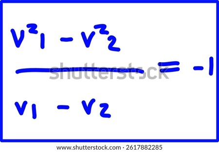 impulse momentum and collision, physics formula Collision of perfectly elastic objects