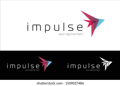 Impulse Word Logo Template Modern Emblem Stock Vector (Royalty Free ...