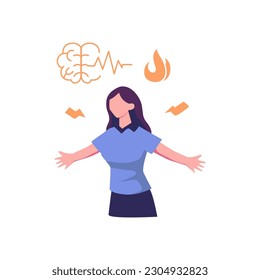 impulsif flat style illustration vector design