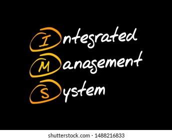 IMS - Integrated Management System acronym, business concept background