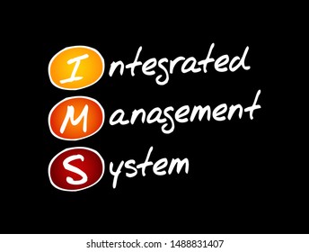 IMS - Integrated Management System acronym, business concept background