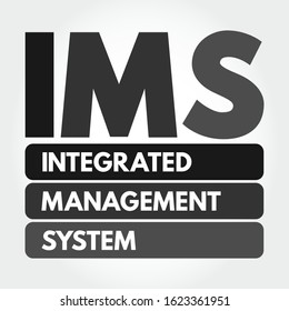 IMS - Integrated Management System acronym, business concept background