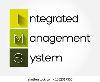 IMS - Integrated Management System acronym, business concept background