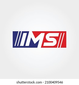 IMS Letter vector design illustrations