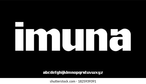 Imuna , bold display condensed font vector