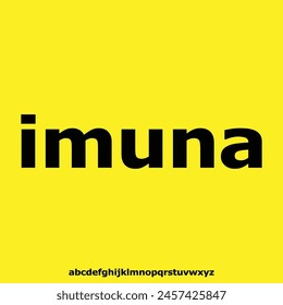 Imuna , bold display condensed font vector