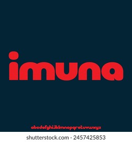 Imuna , bold display condensed font vector