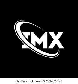 Logotipo de IMX. Carta IMX. Diseño del logotipo de la letra IMX. Logotipo IMX de iniciales enlazadas con el círculo y el logotipo del monograma en mayúscula. TIPOGRAFÍA IMX para tecnología, negocio y marca inmobiliaria.