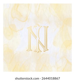 IN, NI, logo IN, Letter IN,  Monogram IN,Logo for Wedding , monogram for Wedding , Wedding Monogram, Wedding Logo, Logo Design , Monogram Vintage