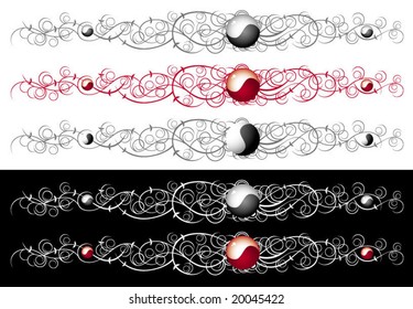 in' of yan with a pattern