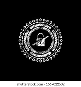 inaccessible icon drawn on a blackboard