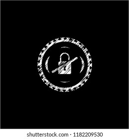 inaccessible icon drawn on a chalkboard