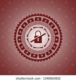 inaccessible icon inside badge with red background