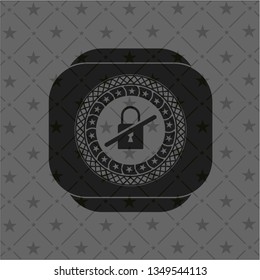 inaccessible icon inside dark badge