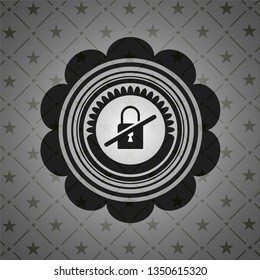 inaccessible icon inside dark badge