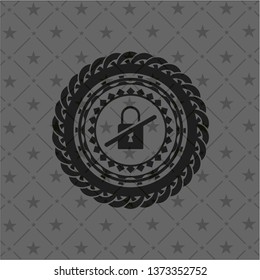 inaccessible icon inside dark badge