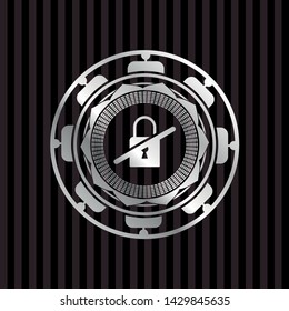 inaccessible icon inside silver badge