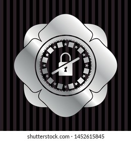 inaccessible icon inside silver badge