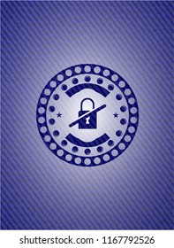 inaccessible icon with jean texture